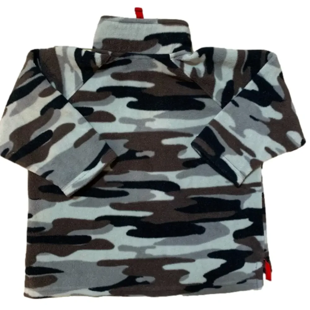 Carters Black Gray Red Army Fatigue Fleece Sweatshirt Size 18mos